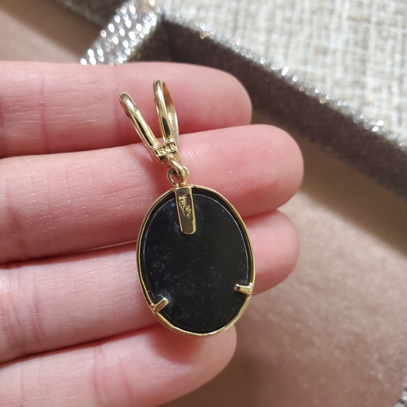 14k Gold Opal Mosaic Pendant - Picture 10 of 11